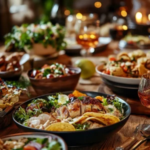 Variety of dishes made with leftover rotisserie chicken.