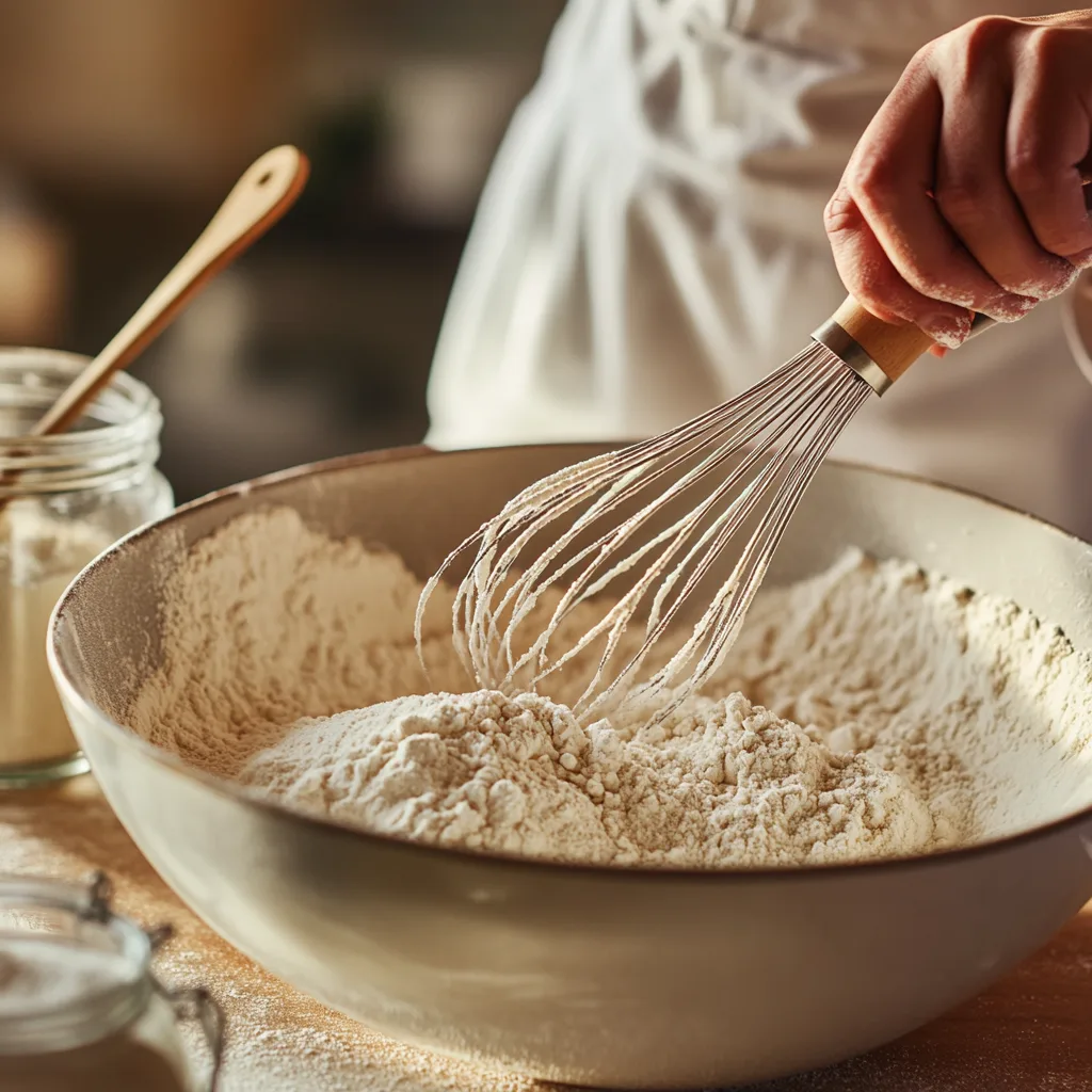 Mixing the Hotcake Ingredients